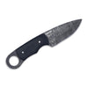 Honey Badger - Damascaus Fixed Blade / Black G-10 handle / Red Liner