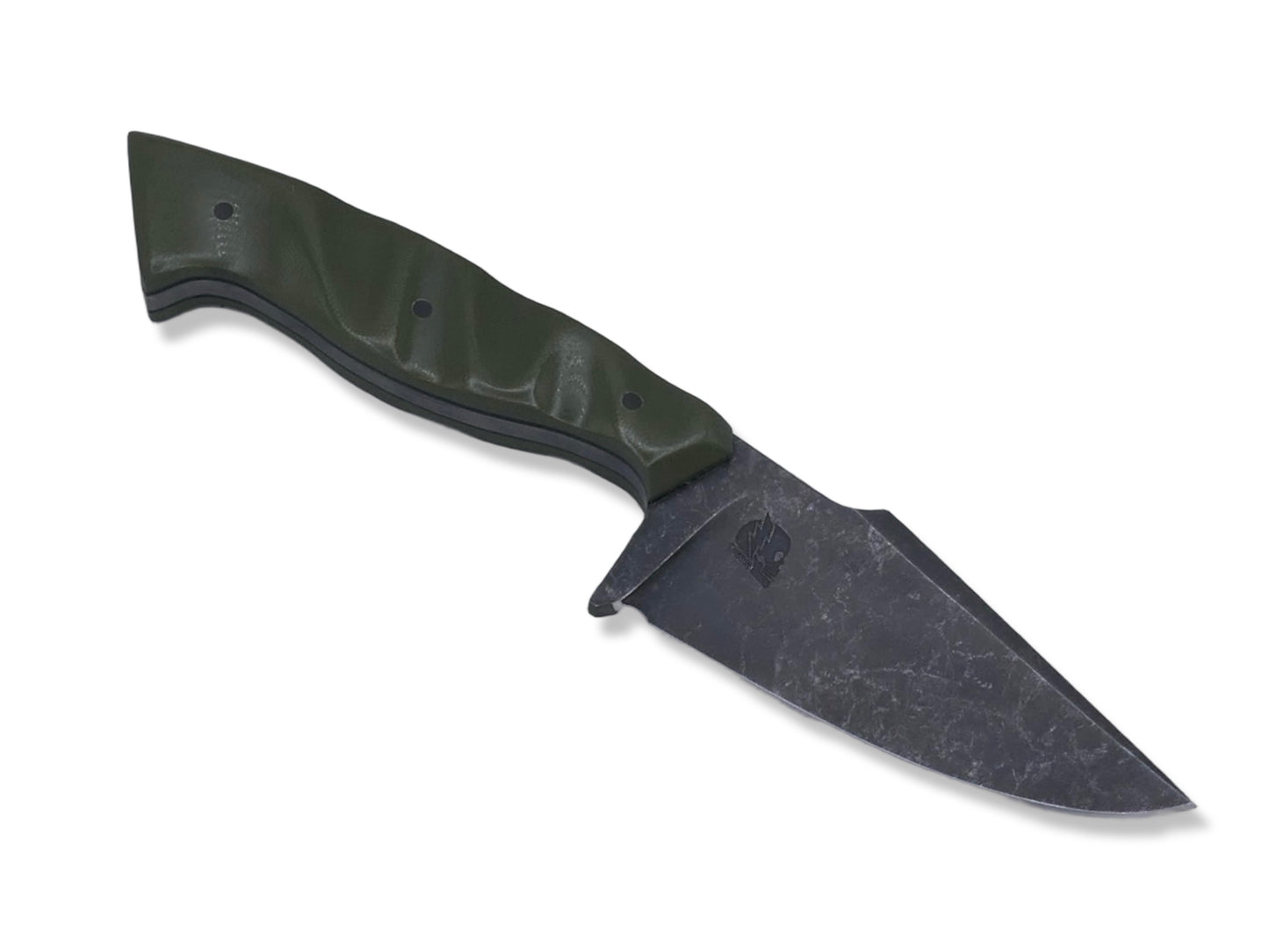 Reaper - Dark Stonewash / OD Green G-10 / Carbon Fiber Pins