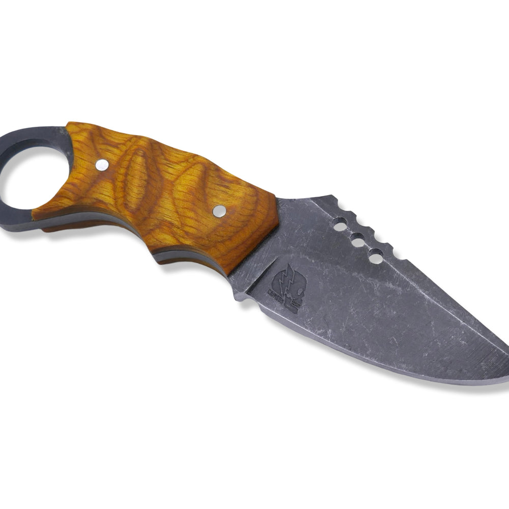 IRON WOLF - Dark Stonewash / Dymalux Lemonwood Handle