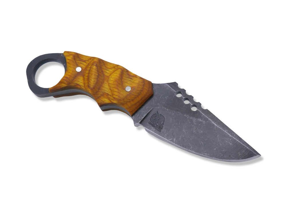 IRON WOLF - Dark Stonewash / Dymalux Lemonwood Handle