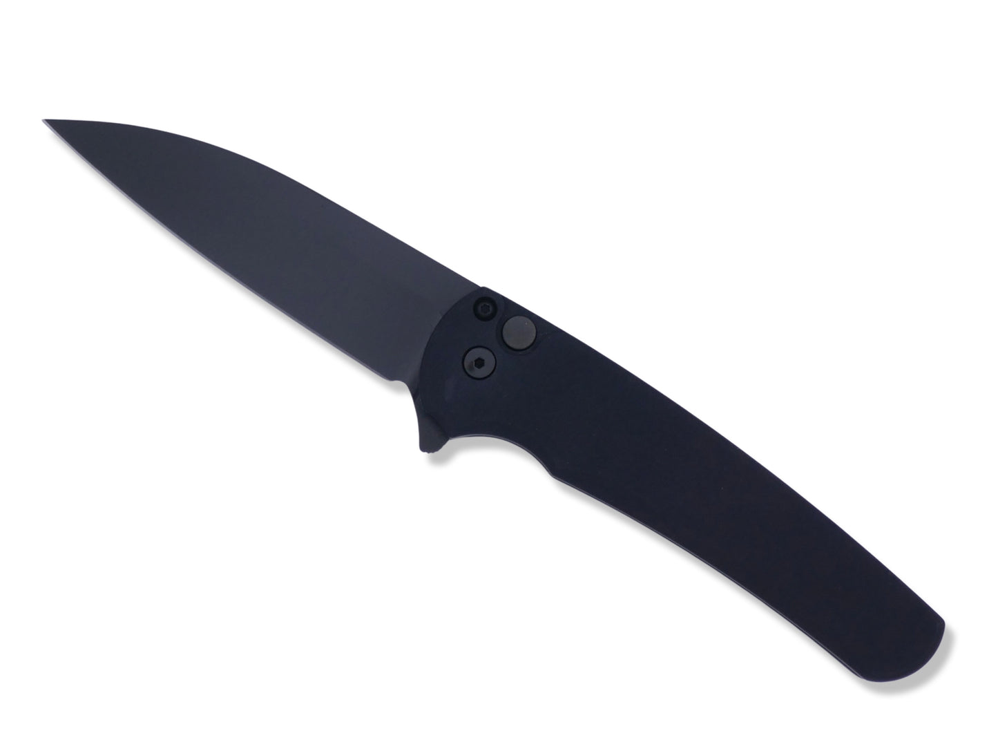 Malibu Flipper - Smooth Black Handle / DLC Magnacut Wharncliffe - Crimson Tactical