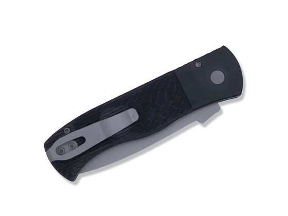 Original Emerson CQC7 - In Protech Auto / Exact Emerson Specs / Black Jigged Texture Handle / Blasted Blade / NEW Wide Deep Carry Pocket Clip