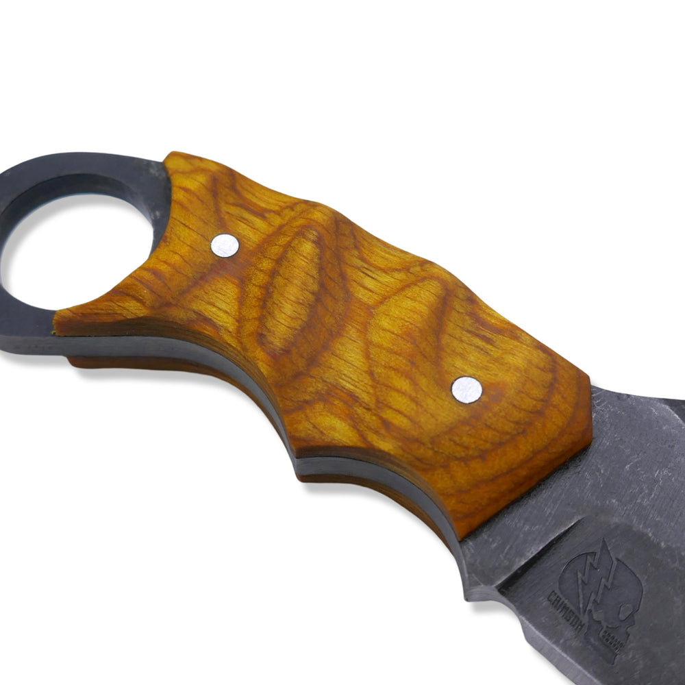 
                      
                        IRON WOLF - Dark Stonewash / Dymalux Lemonwood Handle
                      
                    