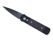  Godson - Black Handle, Purple Dark Matter FatCarbon Inlays, Black Blade