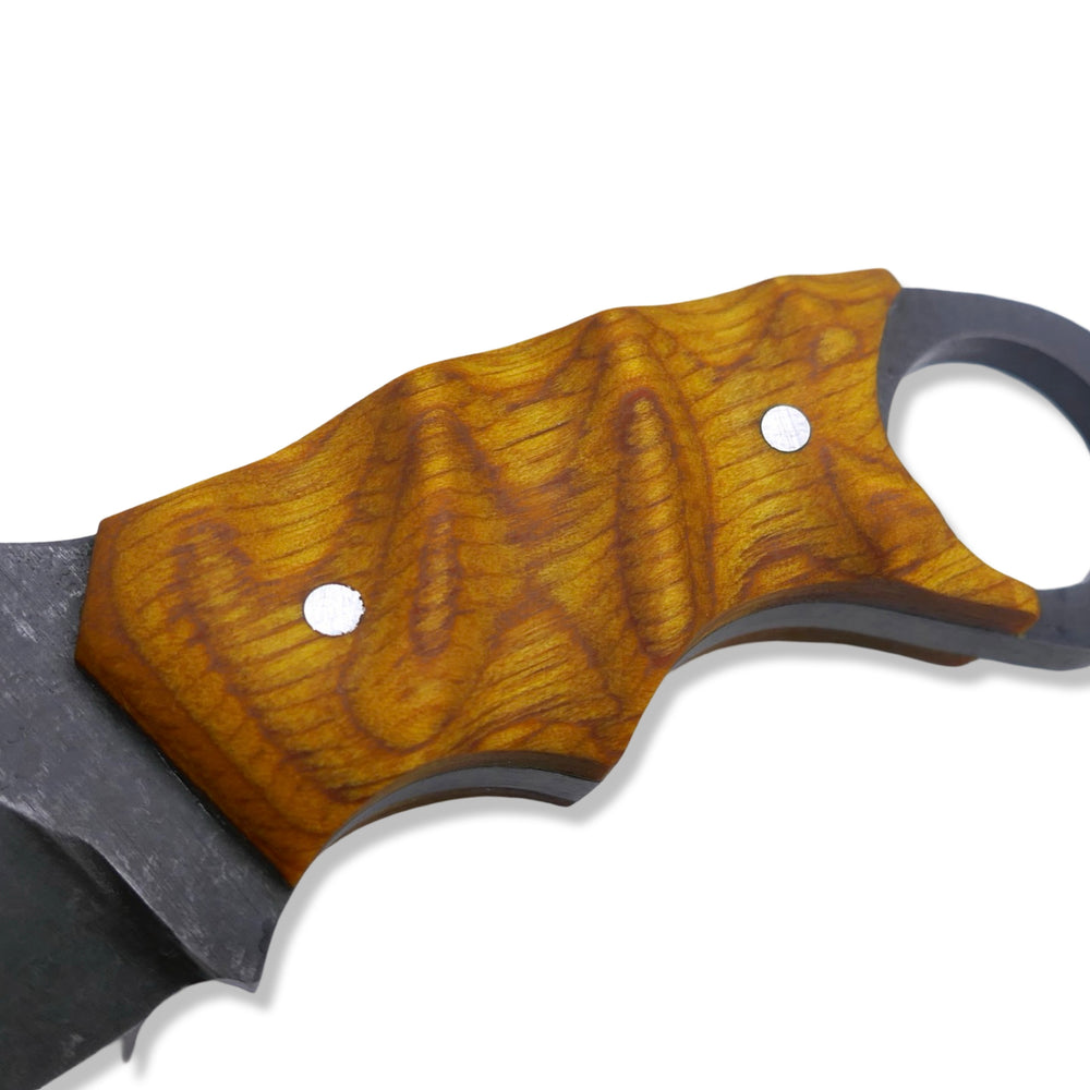 
                      
                        IRON WOLF - Dark Stonewash / Dymalux Lemonwood Handle
                      
                    