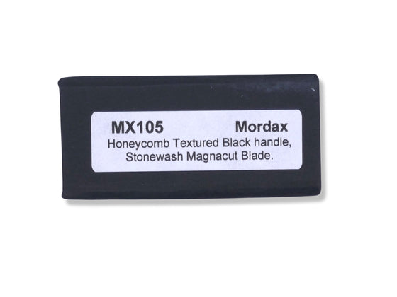 Mordax - Honeycomb Textured Black Handle / Stonewash Magnacut Blade