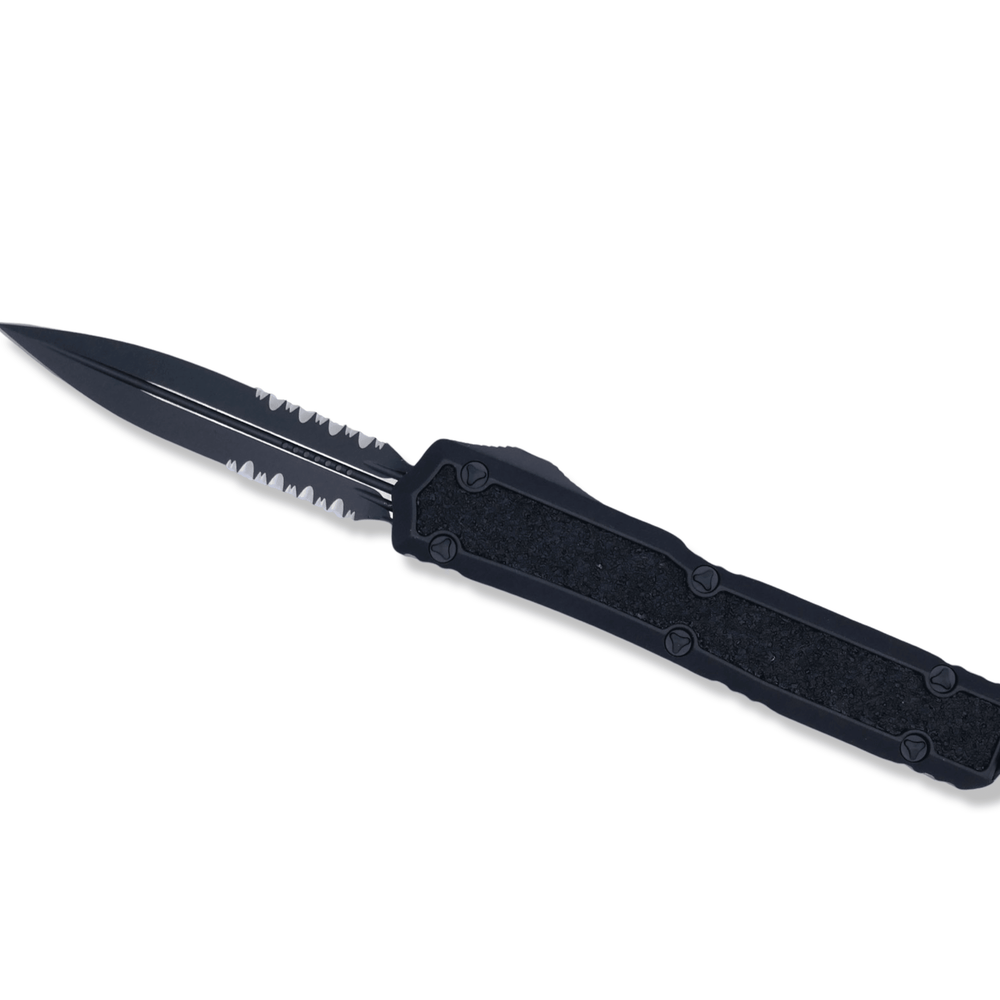 Makora D/E - Tactical Partial Serrated - Crimson Tactical