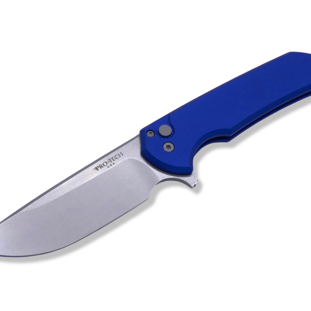 Mordax - Smooth Blue Handle / Stonewash Magnacut Blade - Crimson Tactical