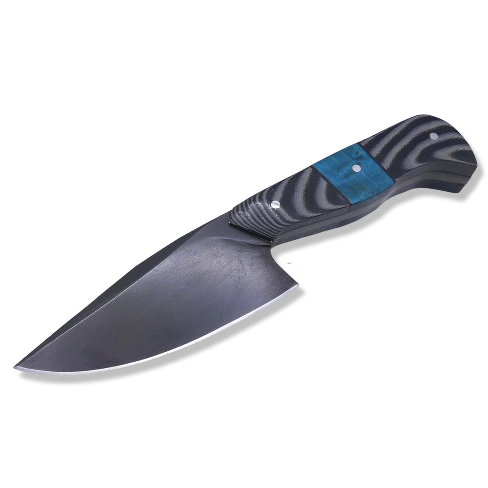 
                      
                        Vendetta Night Crawler - Grey / Black G-10 W/ Blue Wood Inlay / Black G-10 Liner
                      
                    