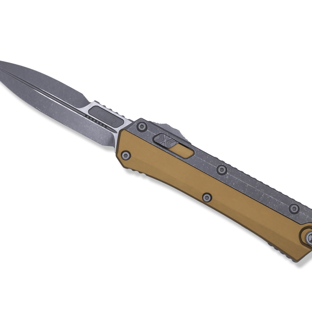 Glykon Bayonet - Tan / Apocalyptic / Nickel Boron Internals - Crimson Tactical