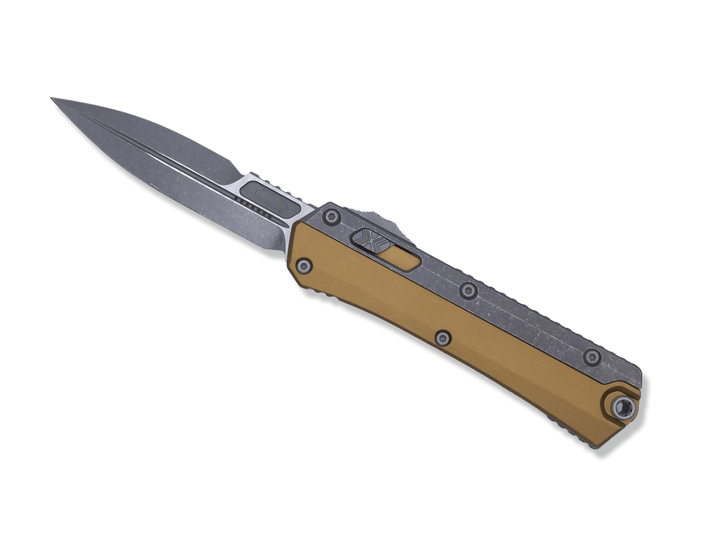 Glykon Bayonet - Tan / Apocalyptic / Nickel Boron Internals - Crimson Tactical