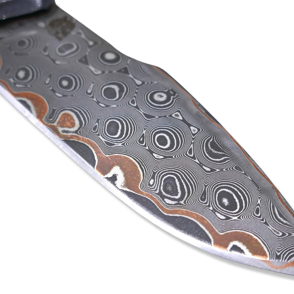 
                      
                        The Ripper x VEGAS FORGE - Custom Copper San Mai Field Craft Knife
                      
                    