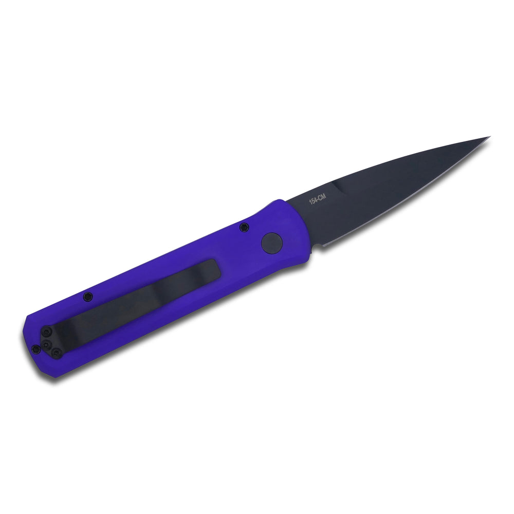 Godson - Purple Handle / Black 3.15” Blade - Crimson Tactical