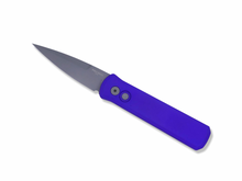  Godson - Purple Handle / Bead Blasted 3.15” Blade