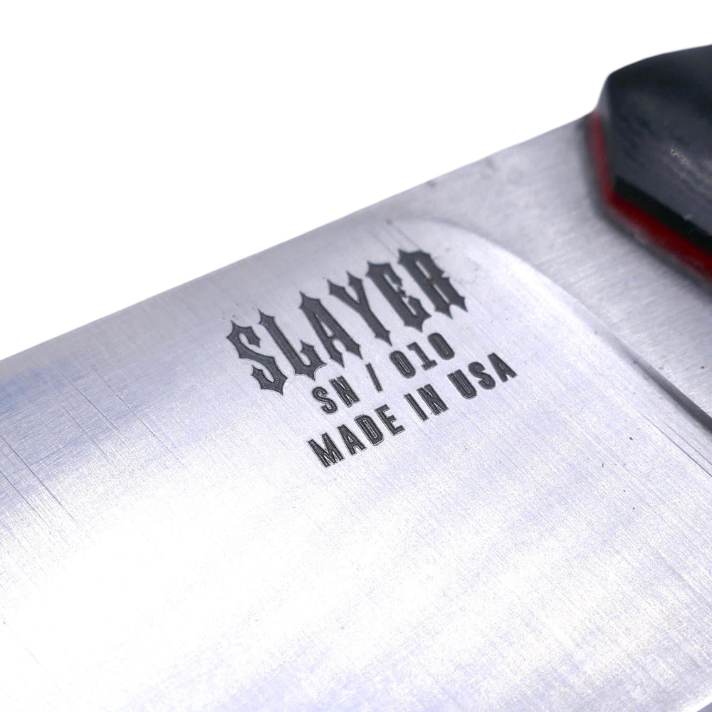 
                      
                        Slayer Mini - Satin / Black G-10 / Red G-10 Liner
                      
                    