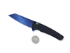Malibu Flipper - Dragon Scale Handle / Abalone Button / Sapphire Blue Blade