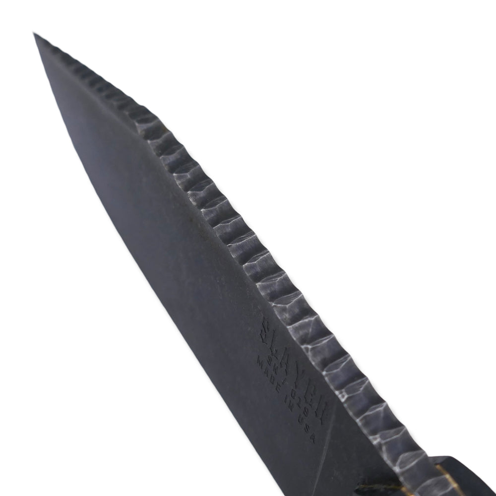 
                      
                        Slayer - Dark Stonewash / Black G-10 / Brass Liners / Full Spine Textured
                      
                    