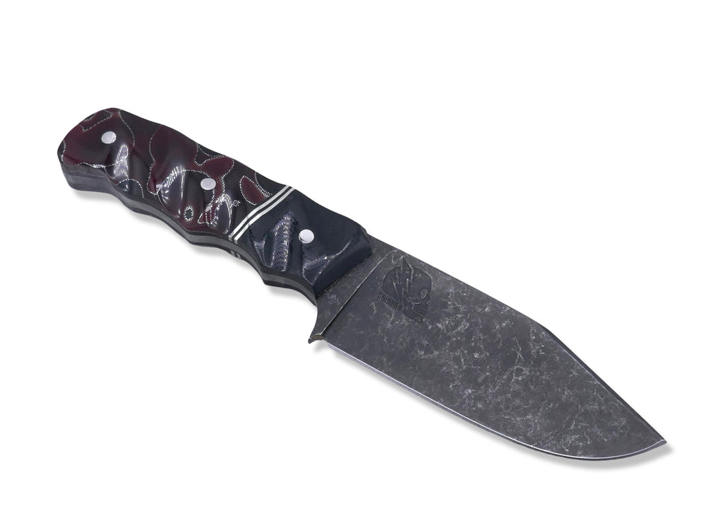 Slayer - Dark Stonewash / Black G-10 / Double Nickel Split / Red Raffir