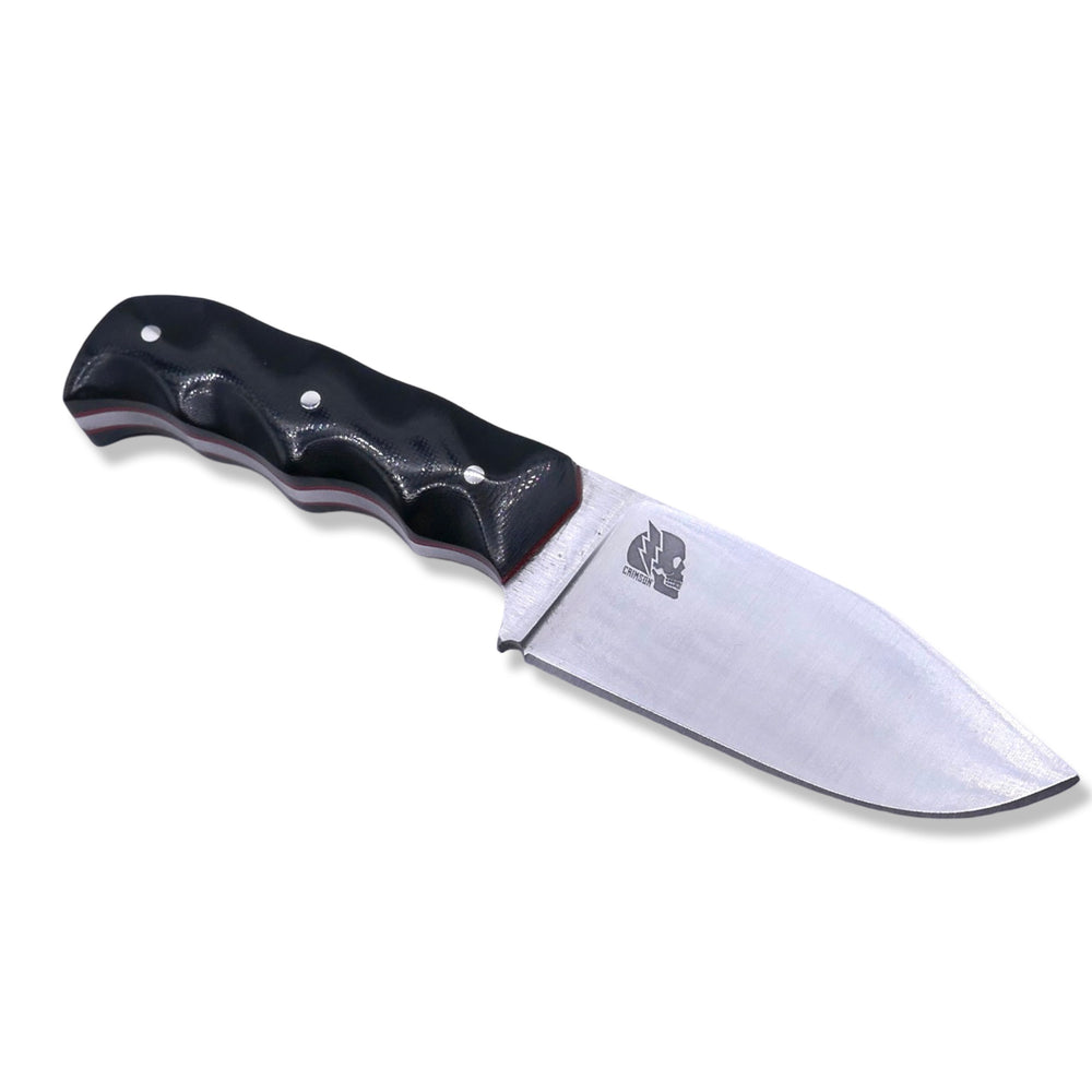 Slayer Mini - Satin / Black G-10 / Red G-10 Liner