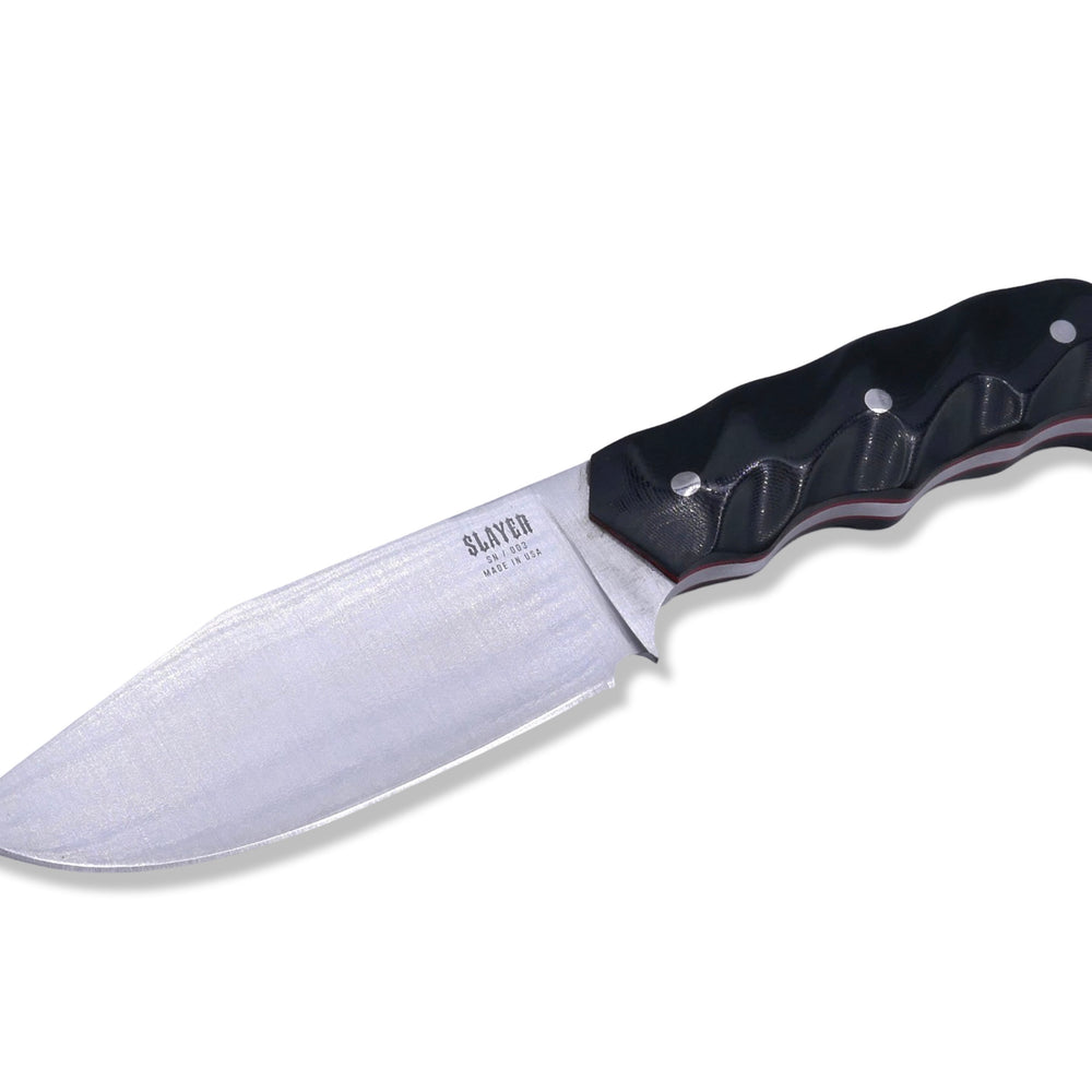 Slayer - Satin / Black G-10 / Red G-10 Liner