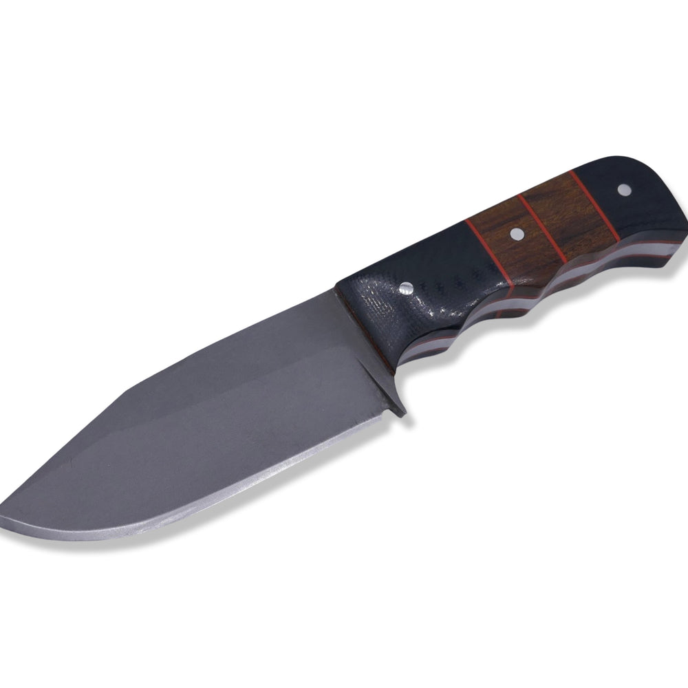 MINI SLAYER - Black G-10 / Iron Wood Inlay / Orange G-10 Liner