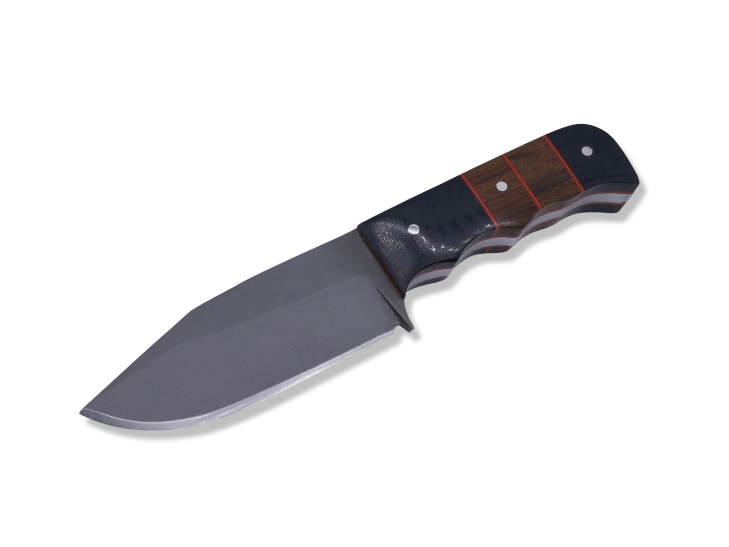 MINI SLAYER - Black G-10 / Iron Wood Inlay / Orange G-10 Liner