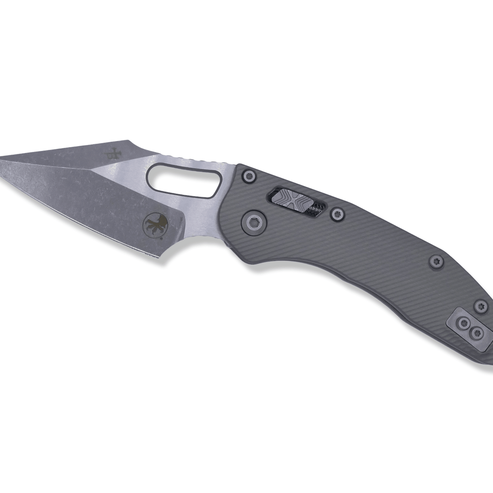 Stitch Ram-Lok - Fluted Natural Clear Aluminum Handle / Apocalyptic - Crimson Tactical