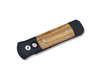 Godson - Black Handle / Olive Wood Inlays / Mosaic Pin Push Button / DLC Blade