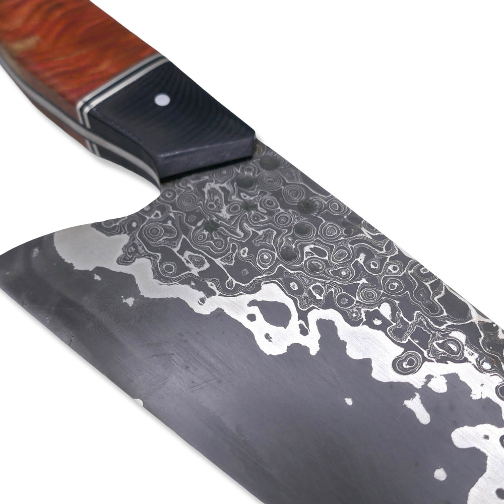 
                      
                        Custom Vegas Forge Stainless Damascus Gyuto
                      
                    