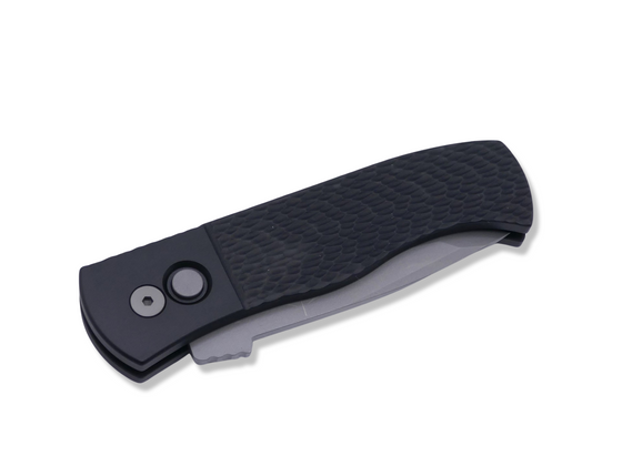 Original Emerson CQC7 - In Protech Auto / Exact Emerson Specs / Black Jigged Texture Handle / Blasted Blade / NEW Wide Deep Carry Pocket Clip