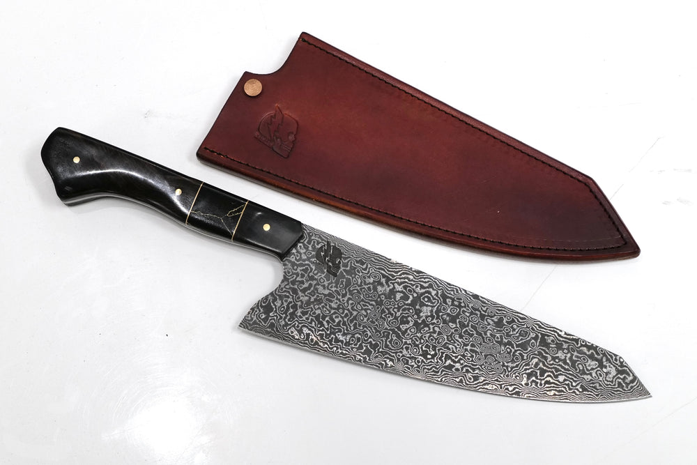 Custom Vegas Forge Stainless Damascus Gyuto