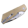Strider PT+ Custom - Solid Bronze Aluminum Handle / Mike Irie Compound Ground Blade / Satin Hardware + Clip