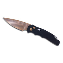  Tactical Response 5 - Black Handle with Slide Safety and Steel Glass Breaker / Deep Carry Clip / Satin Finished and Rose Gold