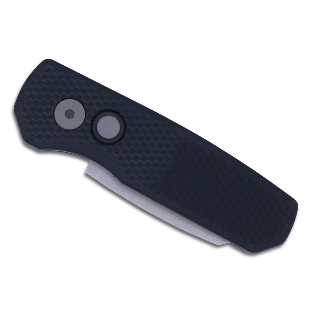 
                      
                        Runt 5 - Textured Black Handle / Stonewash Magnacut / Reverse Tanto - Crimson Tactical
                      
                    