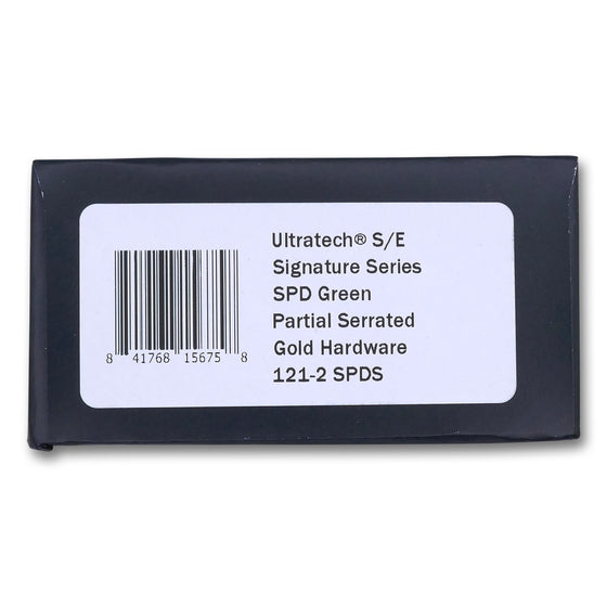 ULTRATECH S/E - Shamrock Pattern / Gold Hardware / Partial Serrated