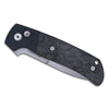 ATCF Terzuola Design - Black Handle / 3D TI Clip / Fat Carbon Dark Matter Black Inlays / Stonewash Magnacut Blade