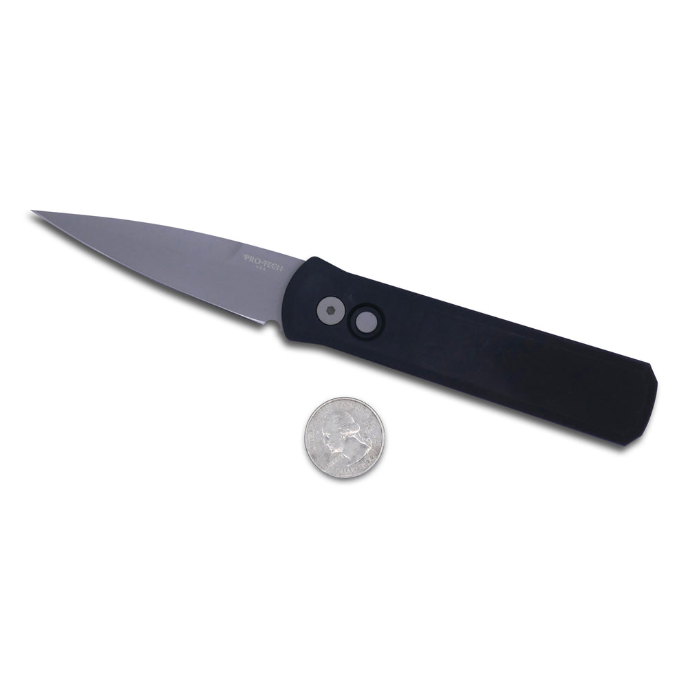 
                      
                        Godson - Black Handle / Bead Blasted 3.15” Blade - Crimson Tactical
                      
                    