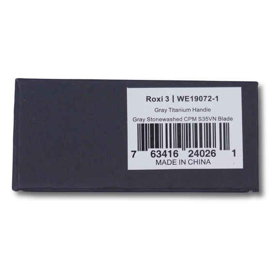 Roxi 3 - Gray Titanium Handle / Gray Stonewash
