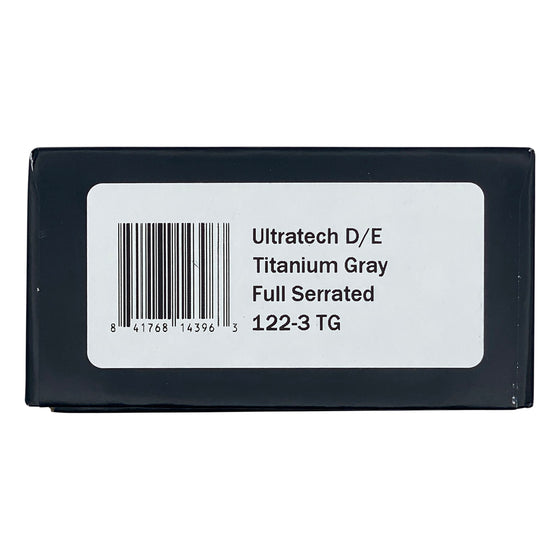 Ultratech D/E Titanium Gray Full Serrated