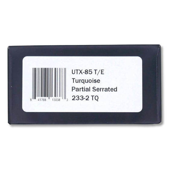UTX-85 T/E - Turquoise Partial Serrated