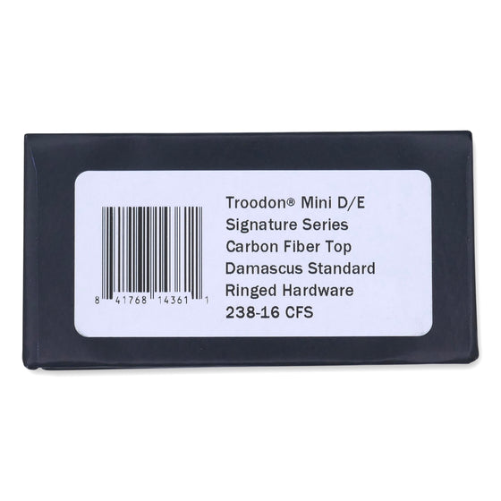 Troodon Mini D/E - Carbon Fiber Top / Damascus
